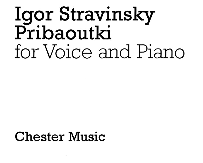Pribaoutki Chansons (Soprano/Piano Reduction)