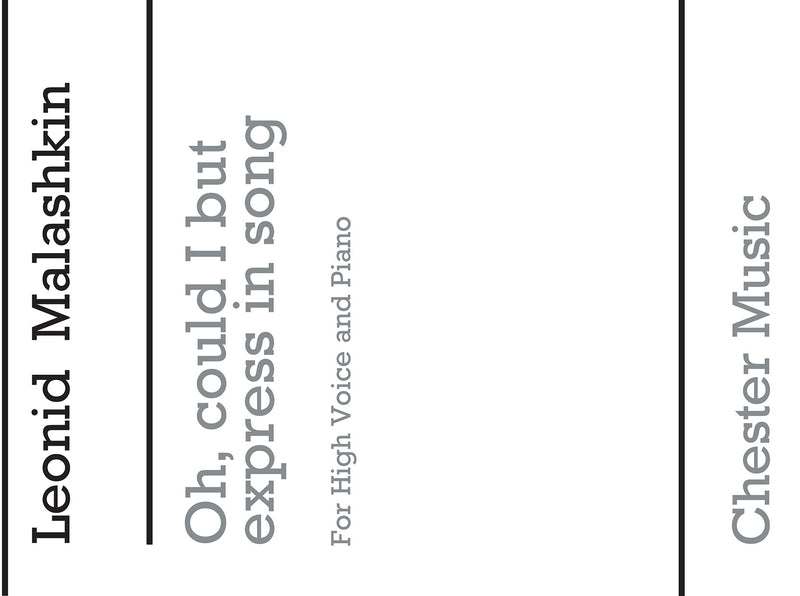 Oh Could I But Express In Song (E Minor)