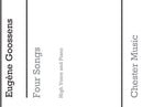 Four Songs for High Voice and Piano acc.