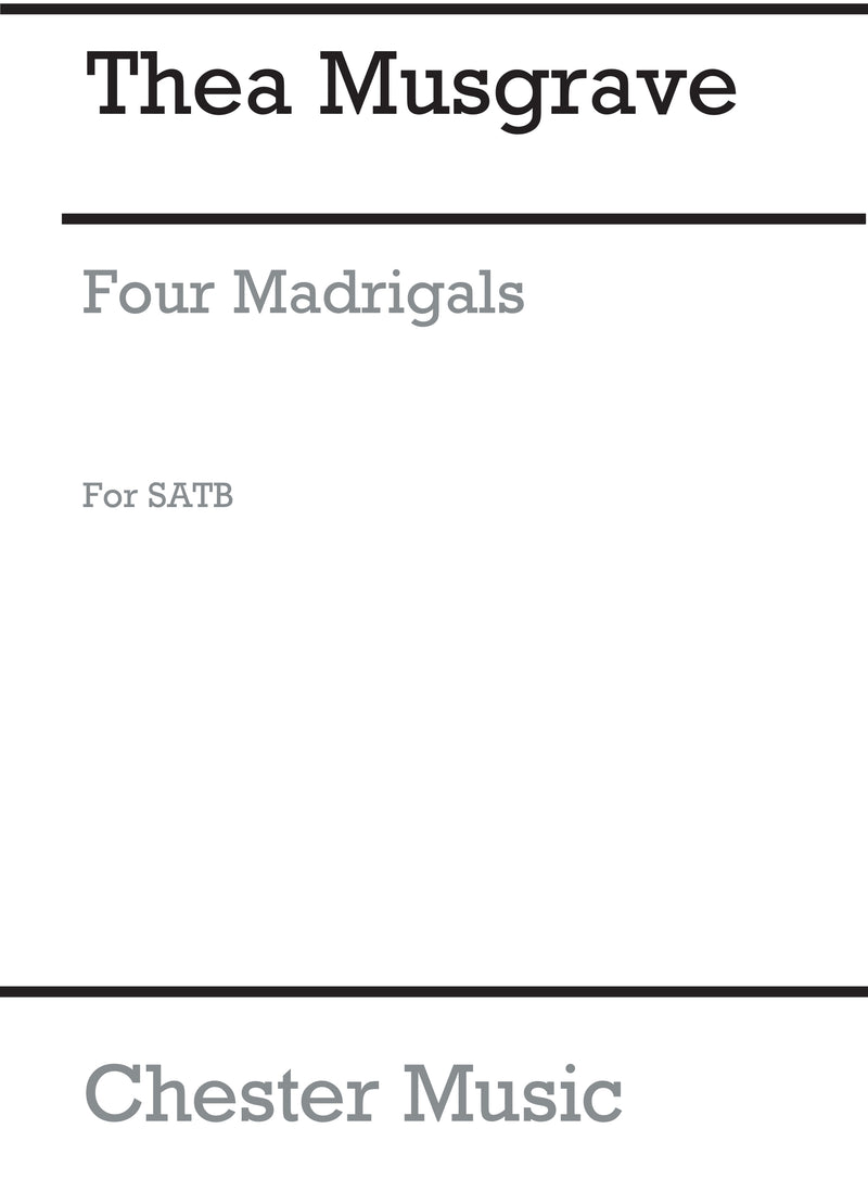 Four Madrigals By Thomas Wyatt