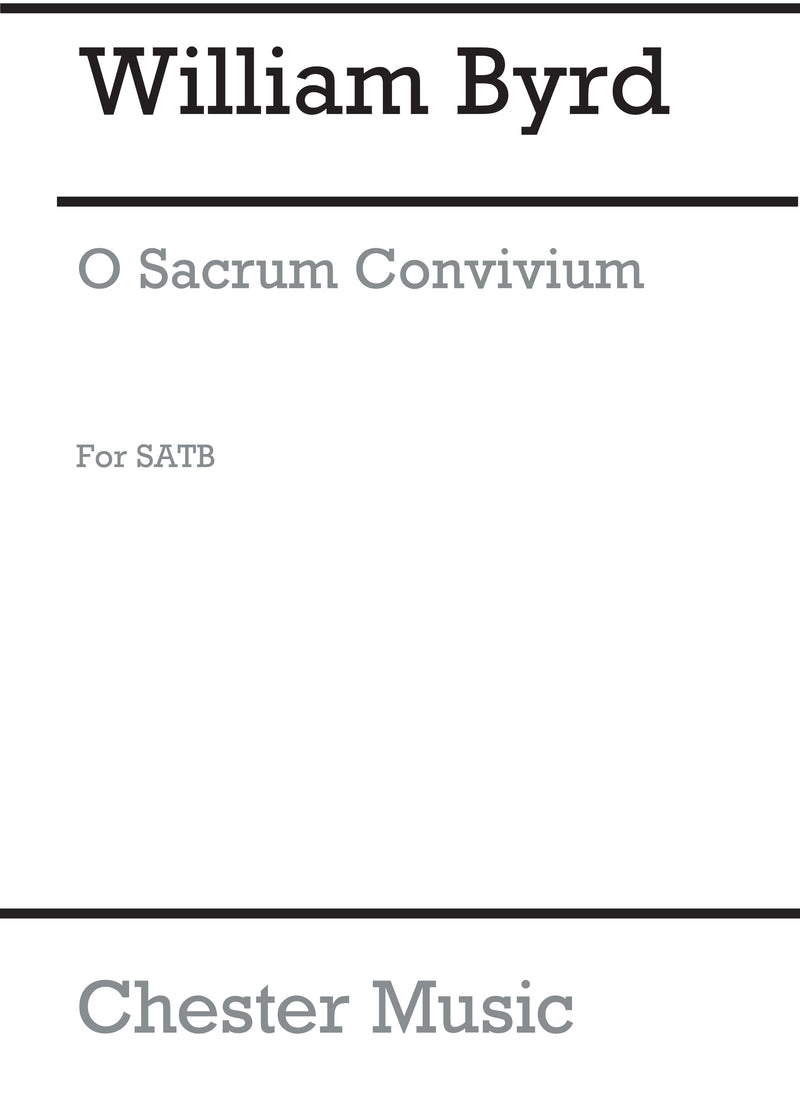 O Sacrum Convivium (Collins) Satb (L)