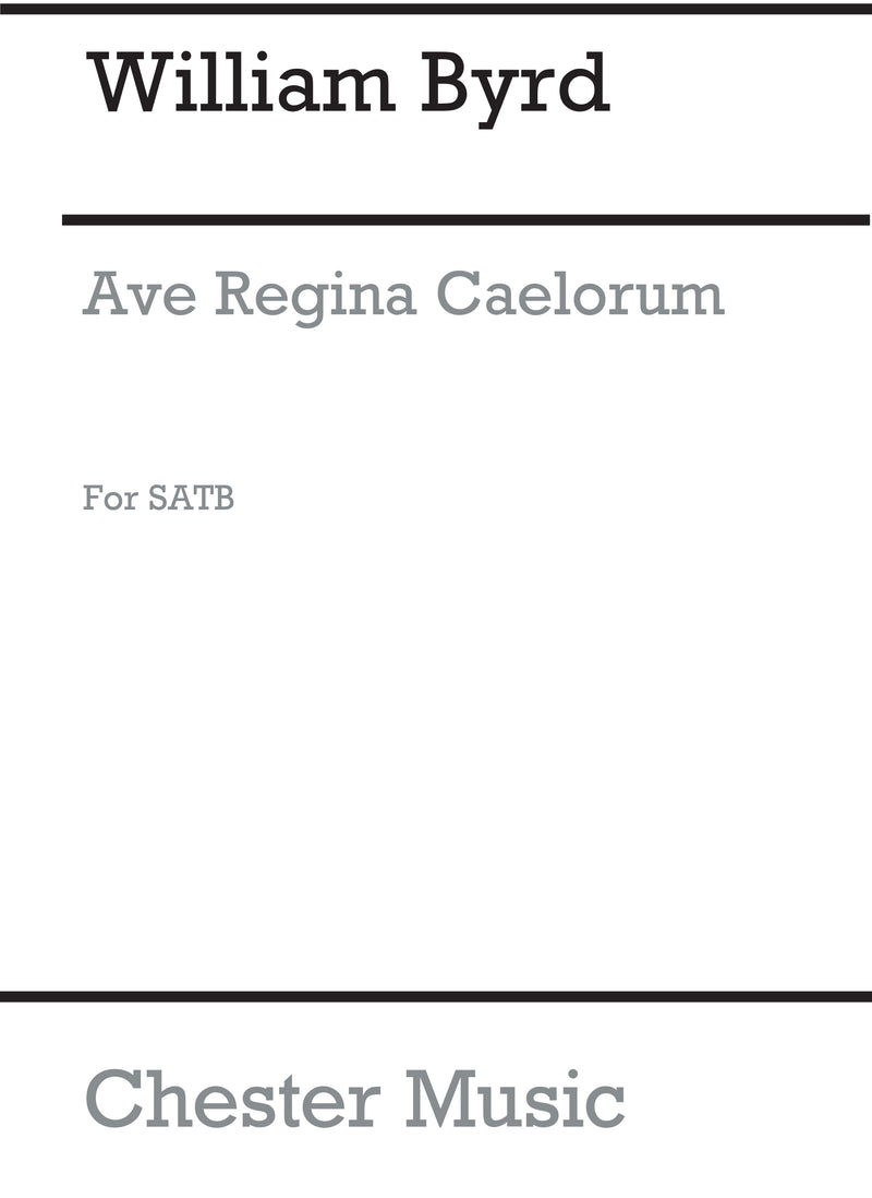 Ave Regina Caelorum (SATB/Piano)