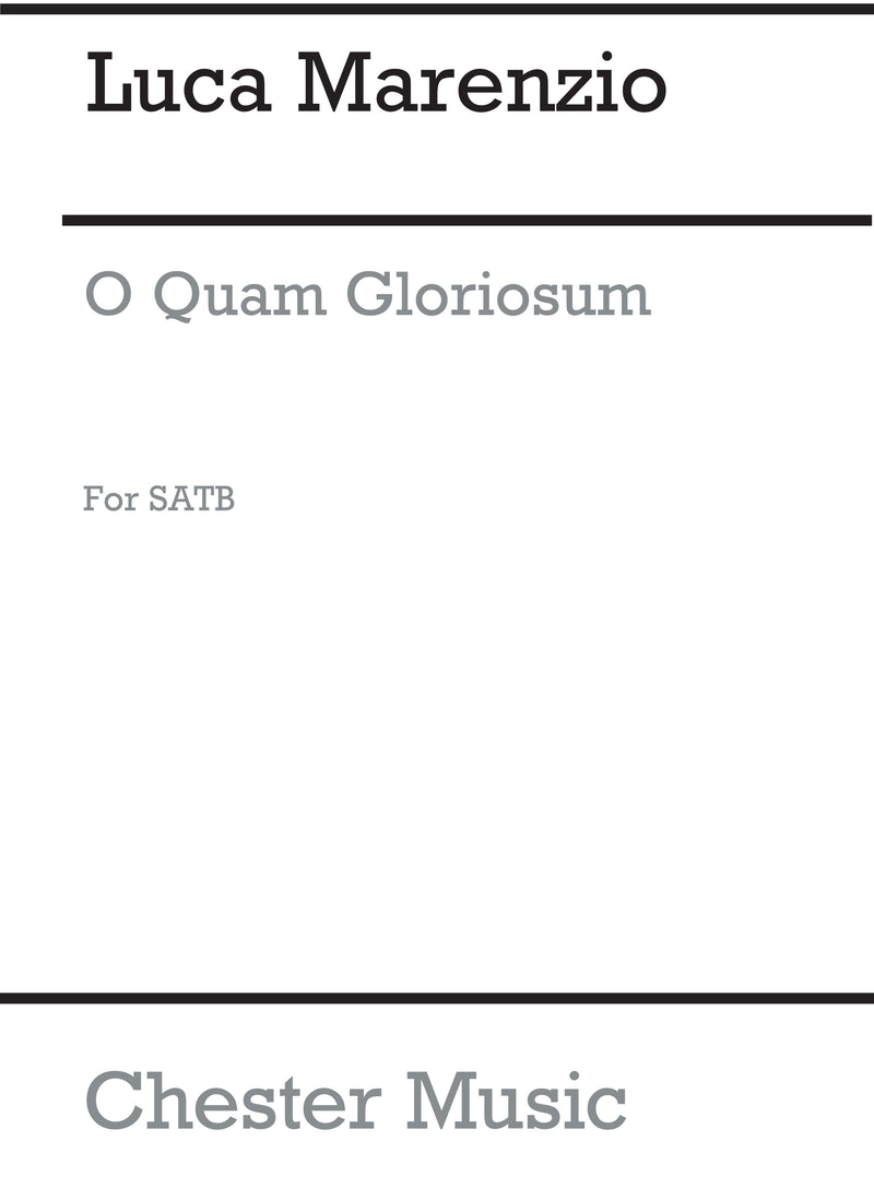 O Quam Gloriosum