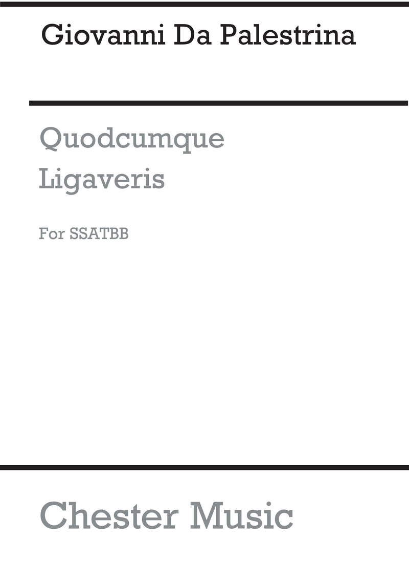 Quodcumque Ligaveris