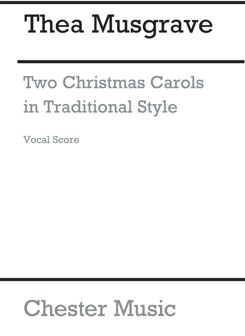 Two Christmas Carols In Traditional Style
