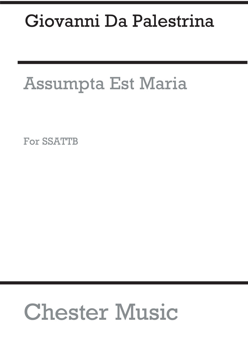 Assumpta Est Maria - Motet (Davison)