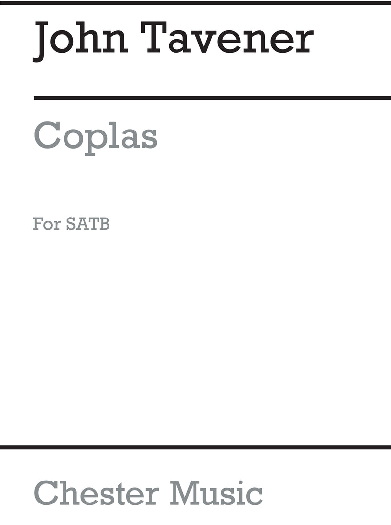 Coplas (SATB and Piano)