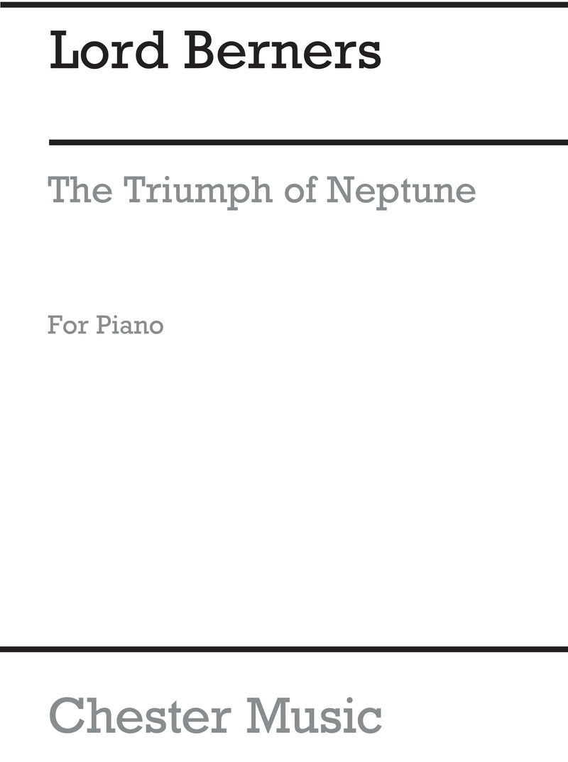 The Triumph Of Neptune Suite For Piano