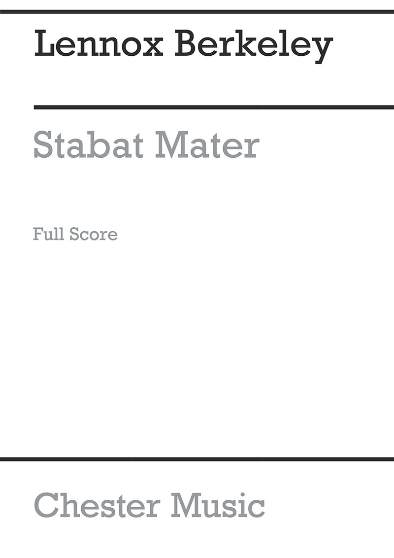 Stabat Mater Op.28 (Full Score)