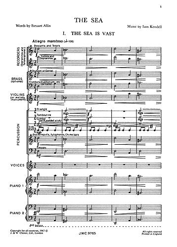 The Sea Score And Parts