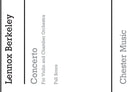 Concerto For Violin And Chamber Orchestra Op.59 (Violin, Chamber Group)