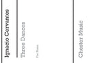 Three Dances - Piano