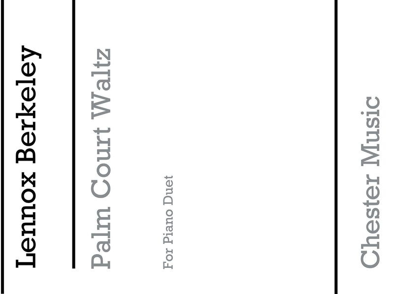 Palm Court Waltz Op.81 No.2a