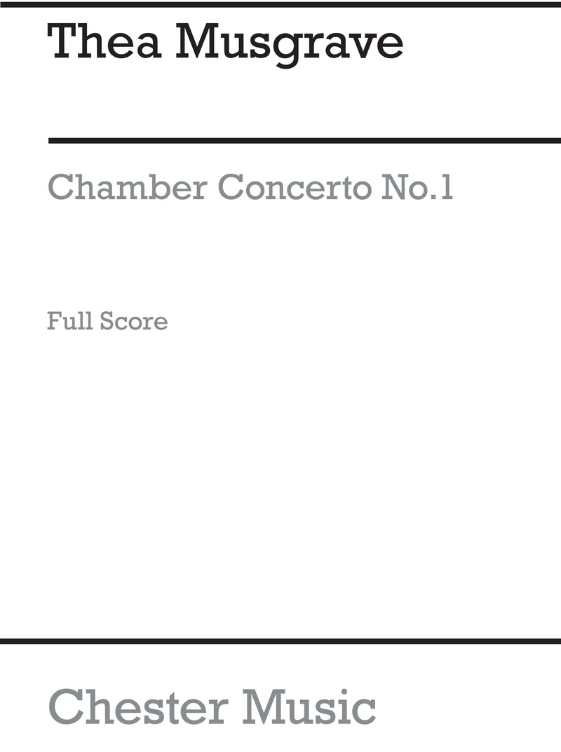 Chamber Concerto No.1 For Nine Instruments