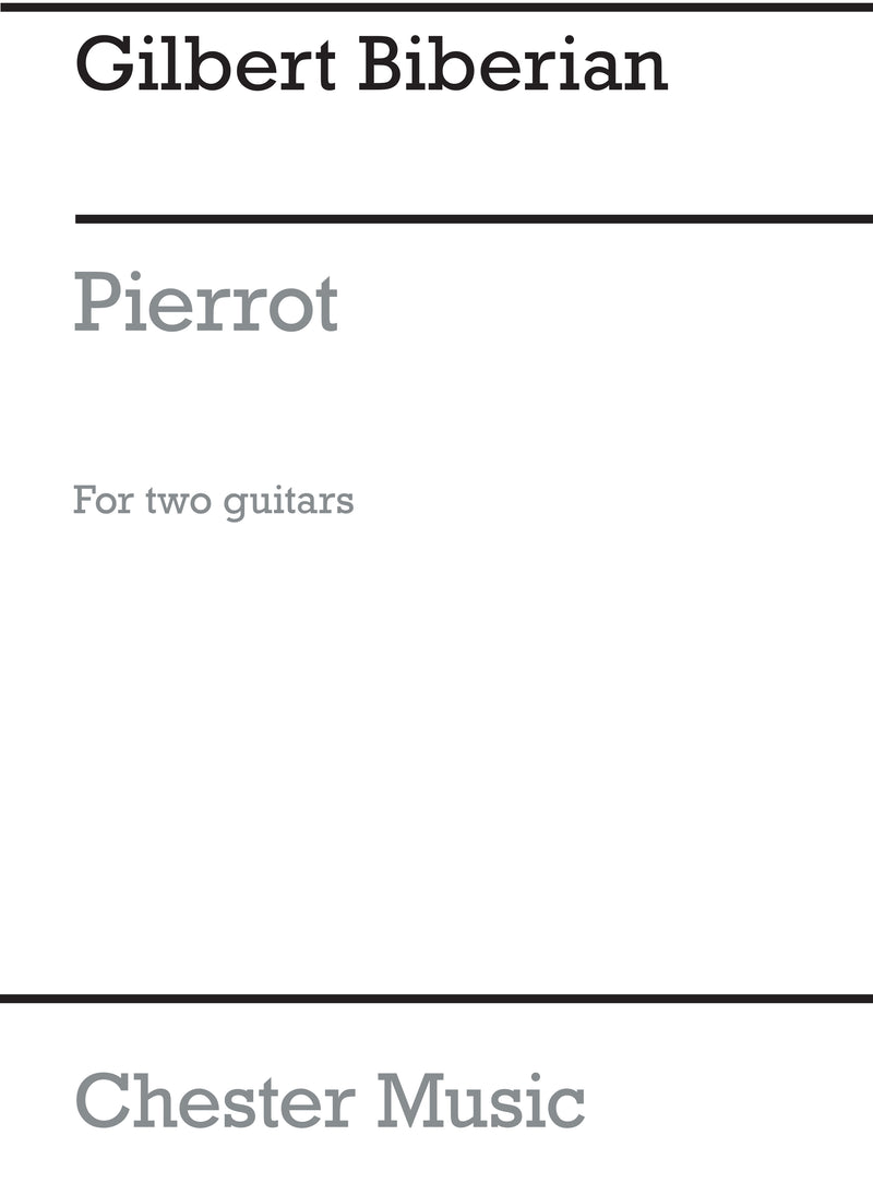 Pierrot Suite No.1 for two Two Guitars