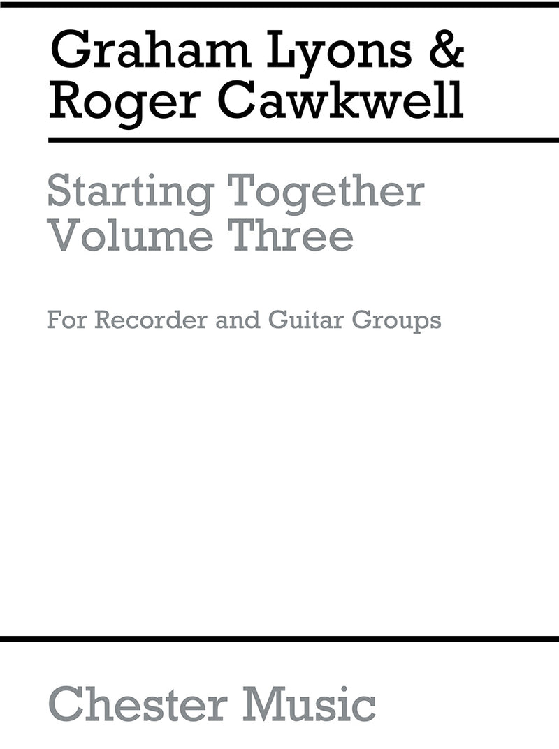 Starting Together Easy Duets Volume 3