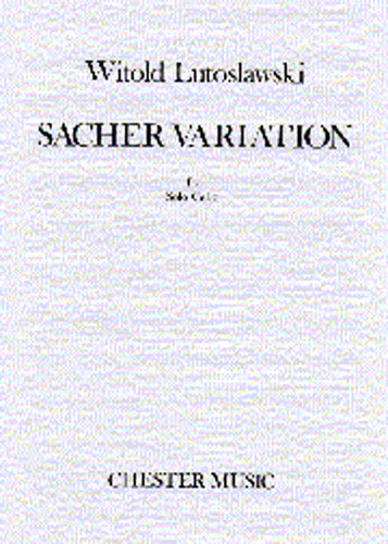 Sacher Variation For Solo Cello