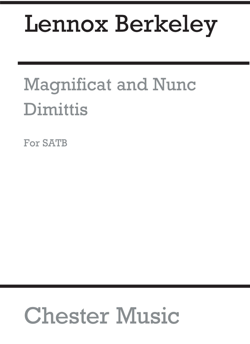 Magnificat And Nunc Dimittis Op.99