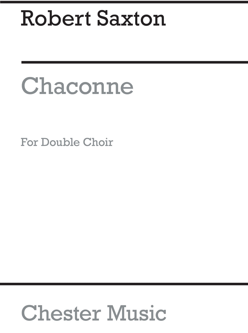 Chaconne for Double Choir