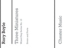 Three Miniatures