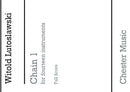 Chain 1 (Full Score)