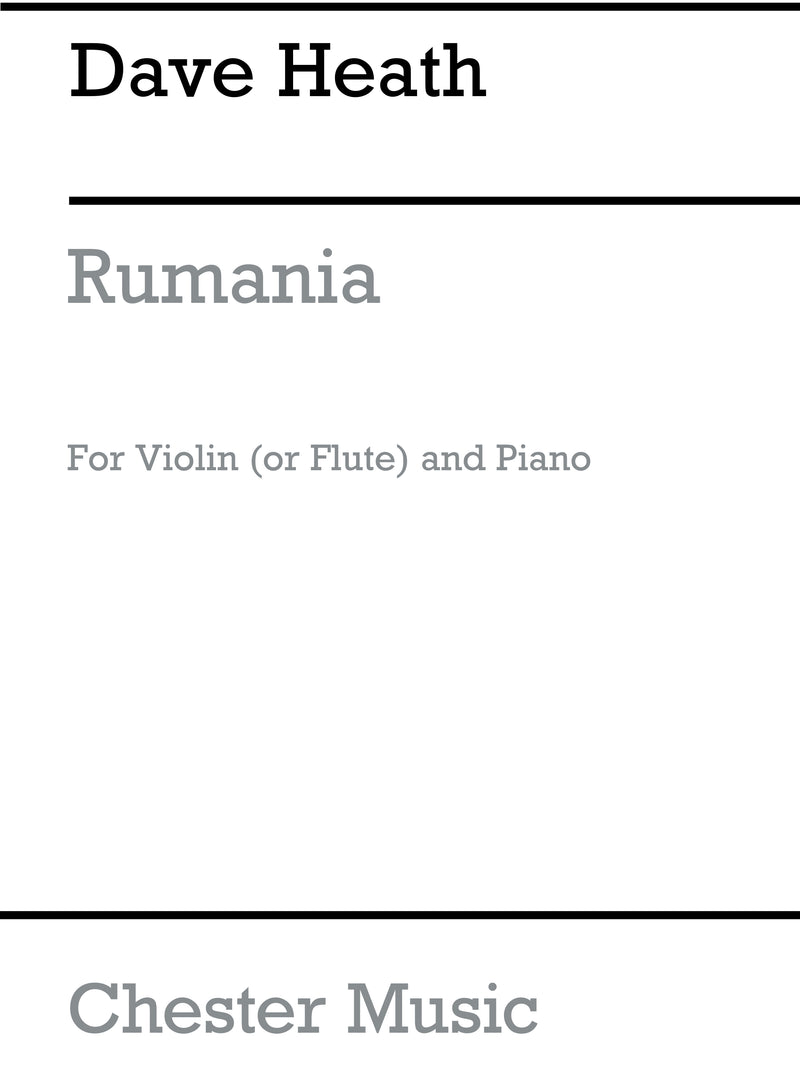 Rumania For Violin And Piano
