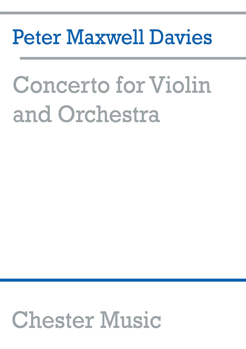 Concerto For Violin And Orchestra (Score)