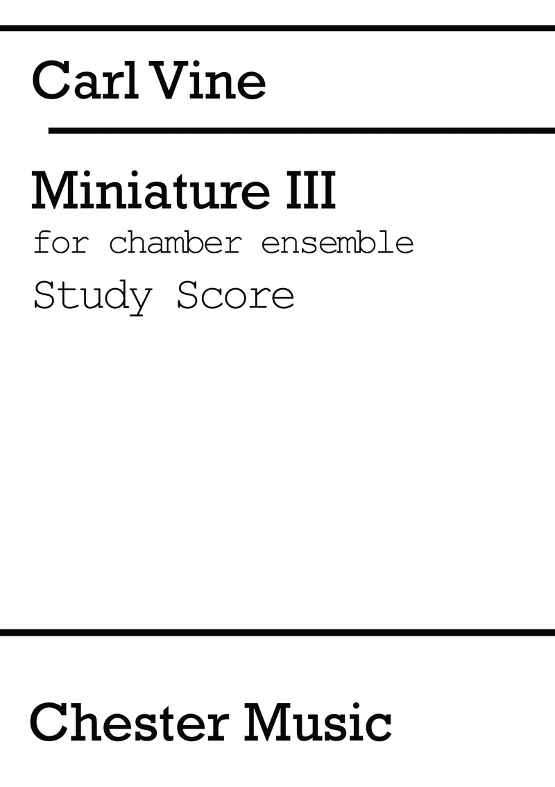 Miniature III (Study Score)