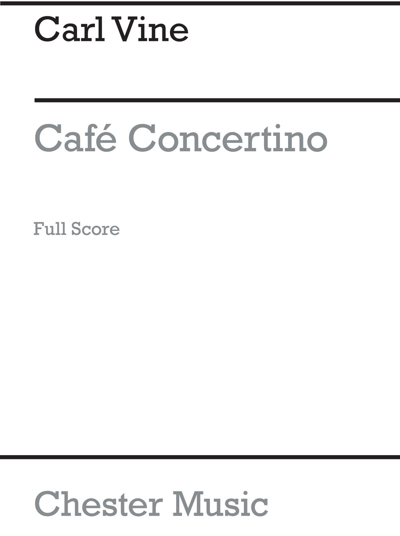 Café Concertino (Study Score)