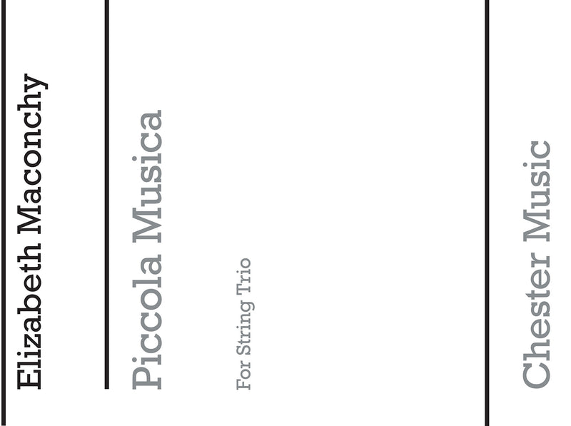 Piccola Musica (String Trio and Orchestra)
