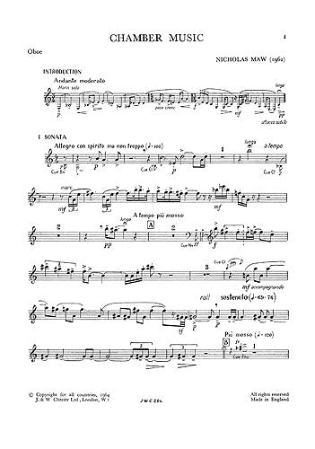 Chamber Music (Parts)