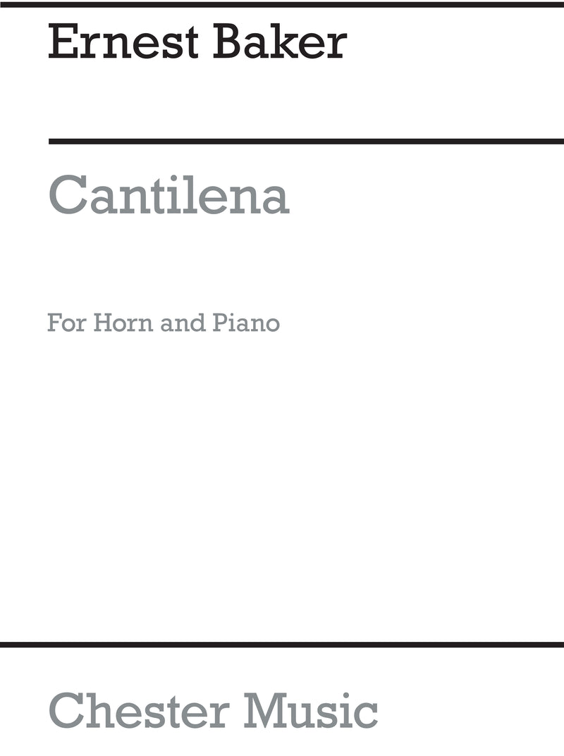 Cantilena For Horn And Piano