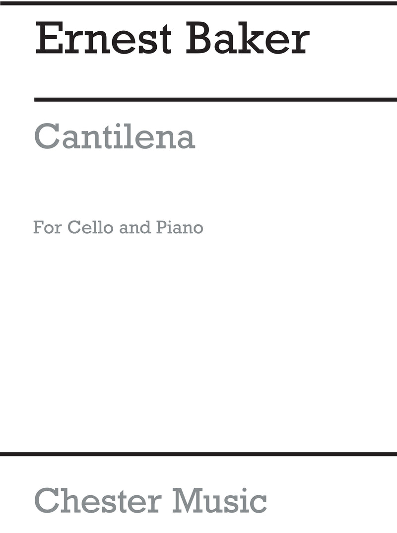 Cantilena For Cello And Piano