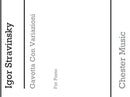Gavotta Con Variazioni From Pulcinella for Piano