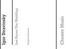 Les Noces (English Libretto)