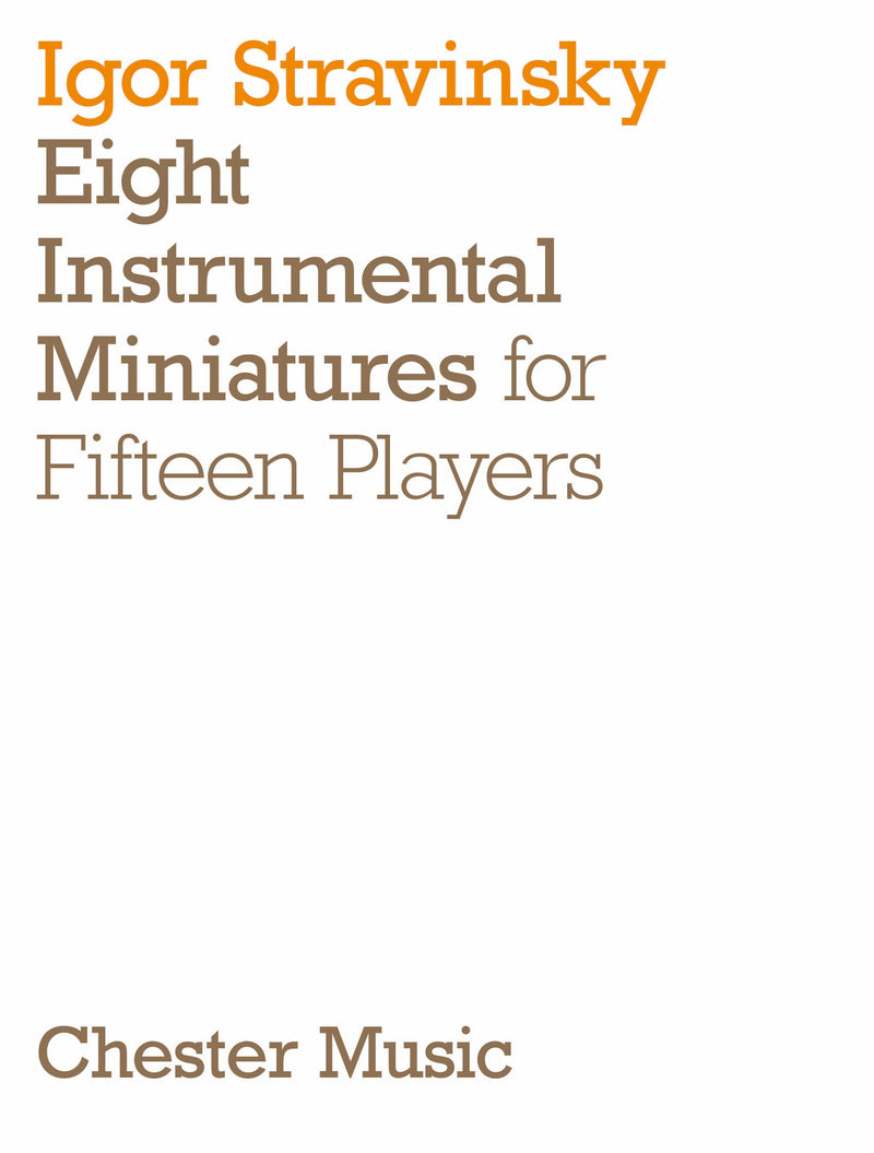 Eight Instrumental Miniatures (Miniature Score)