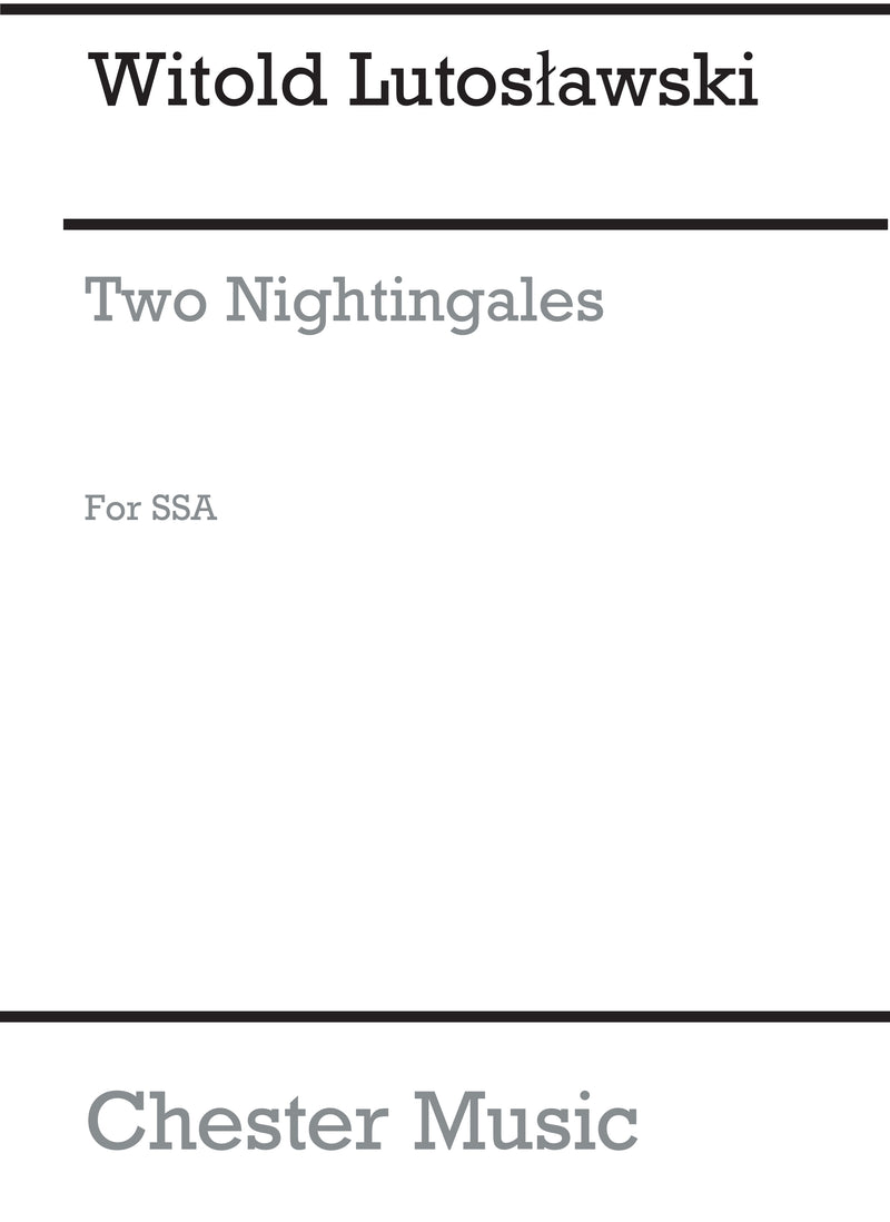 Two Nightingales (Choral Part)