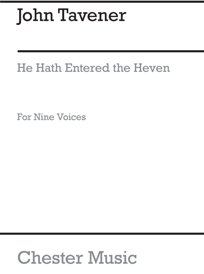 He Hath Entered The Heven (High Voice)