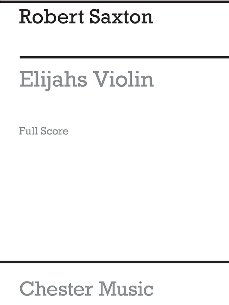 Elijah's Violin (Full Score)