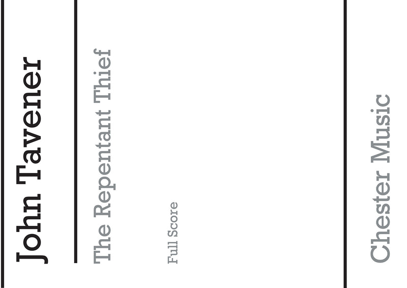 The Repentant Thief (Chamber Group, Orchestra, Clarinet, Percussion, String Orchestra)