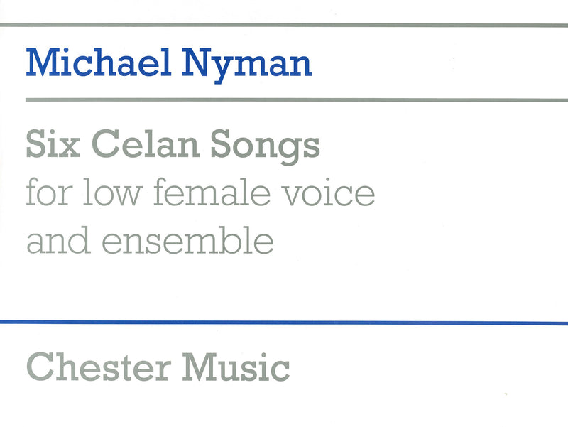 Six Celan Songs Full Score