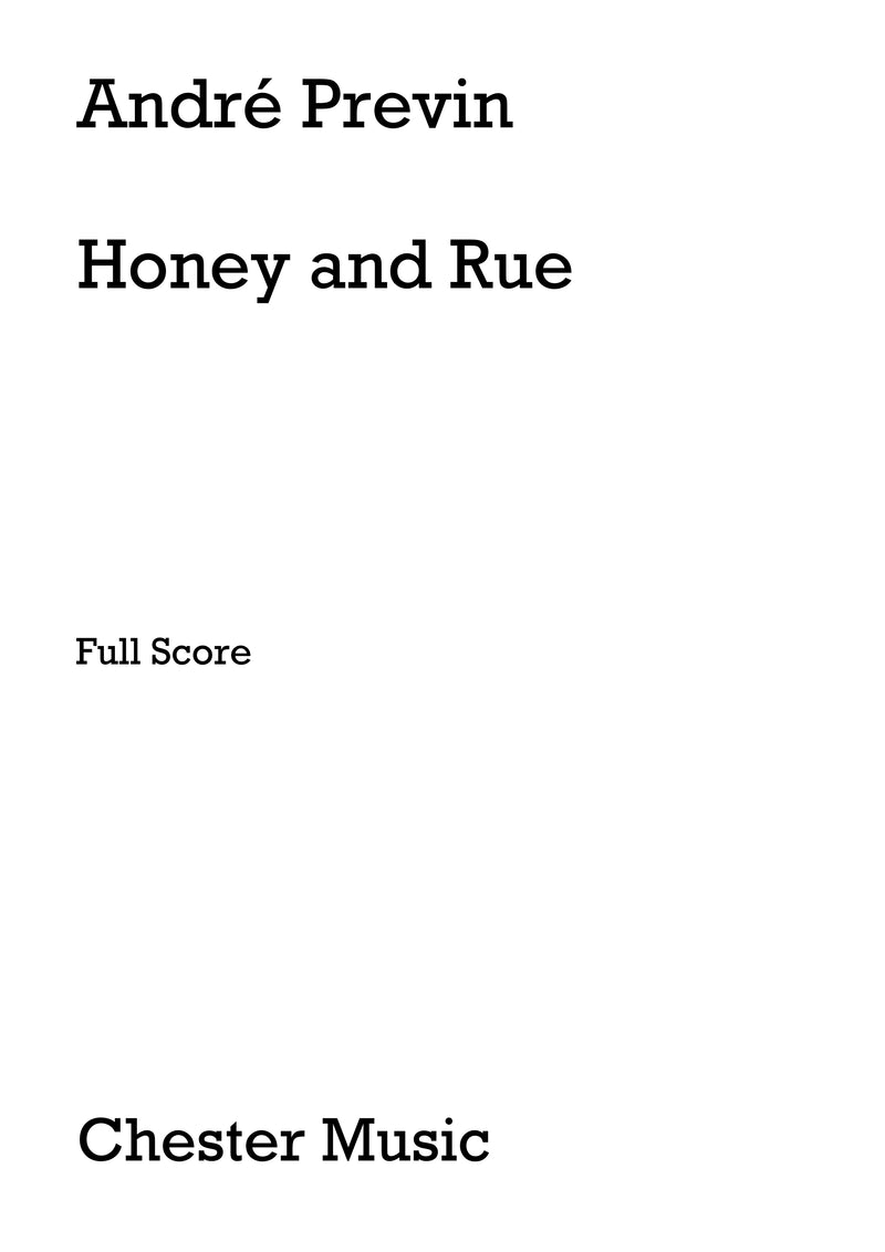 Honey And Rue (Full Score)