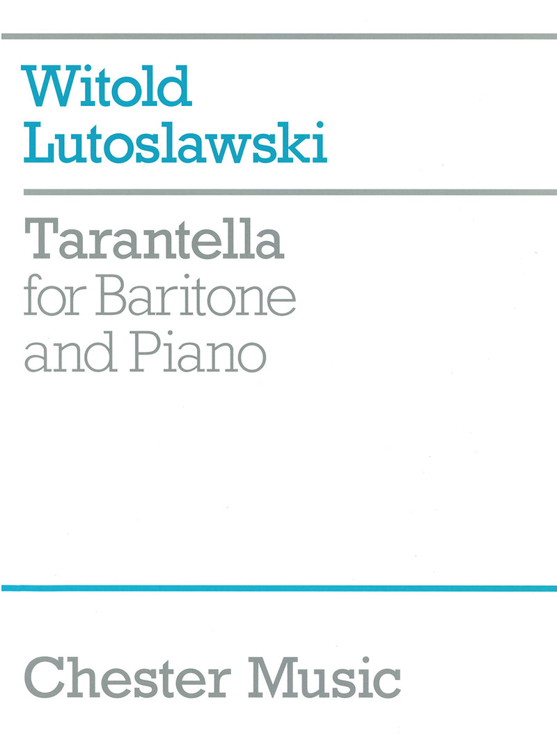 Tarantella For Baritone And Piano