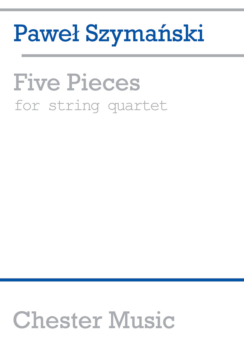 Five Pieces For String Quartet (Score)