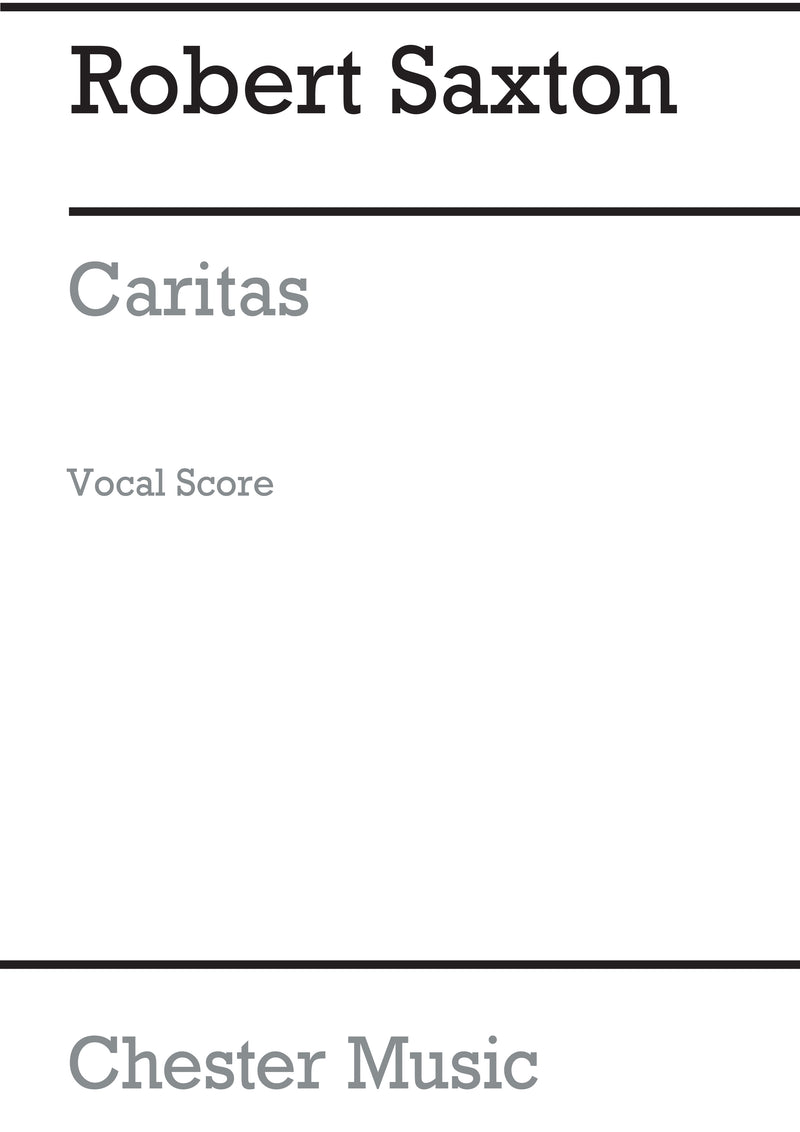 Caritas (Vocal Score)