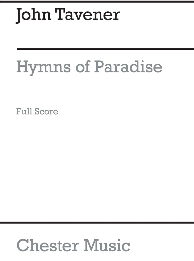 Hymns Of Paradise (Full Score)