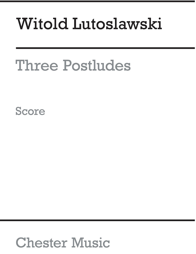 Three Postludes