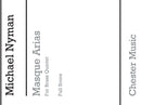 Masque Arias For Brass Quintet