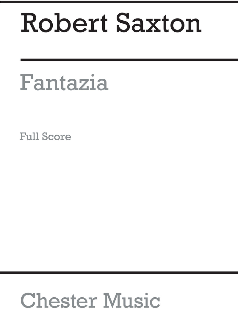 Fantazia For String Quartet (Score)