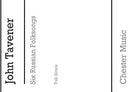 Six Russian Folksongs
